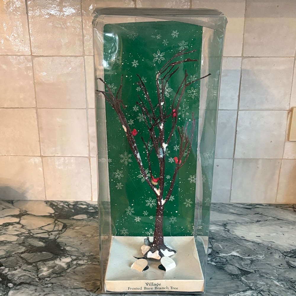 Dept 56 5242-6 Village Frosted Bare Branch Tree